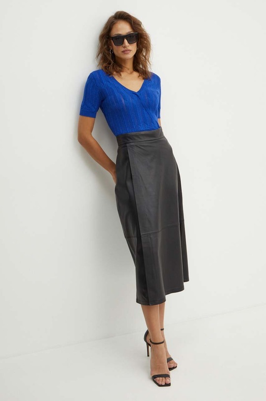 Morgan pulóver MCOLOR MCOLOR.ROYAL kék SS24