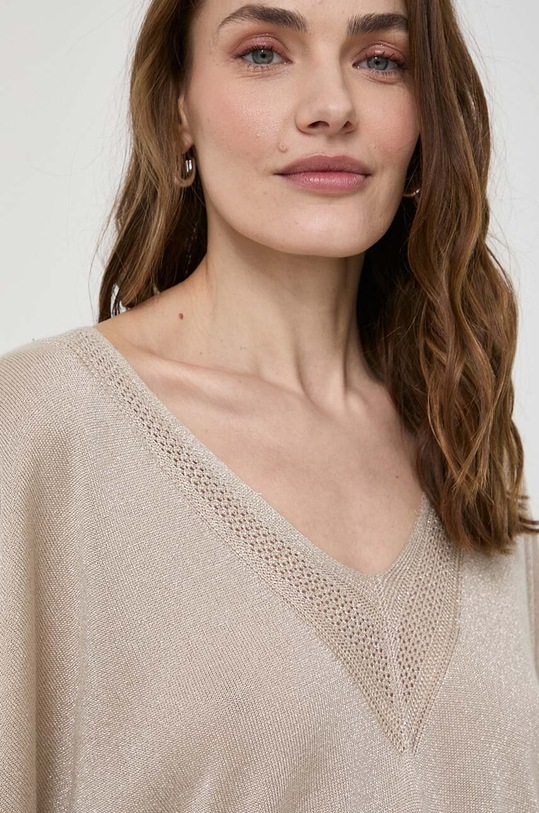 Morgan sweter MCHRIS beżowy MCHRIS.LIN