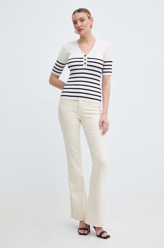 Morgan pulover MORGA MORGA.WHITE/MAR bej SS24