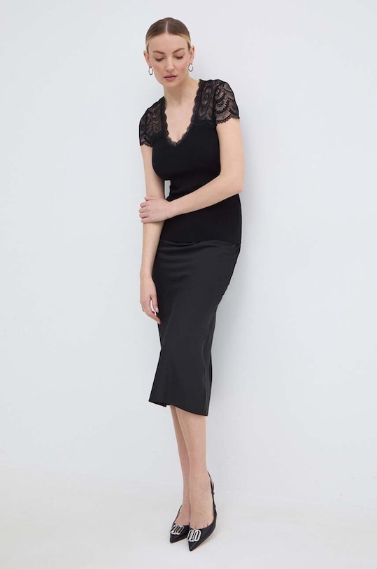 Morgan bluza MSTACY MSTACY.NOIR negru SS24