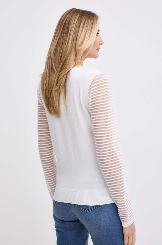 Oblačila Pulover Morgan MVOLA MVOLA.OFF.WHITE bela