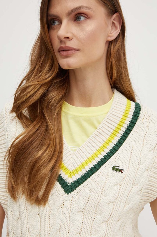 Lacoste mellény bézs AF6945