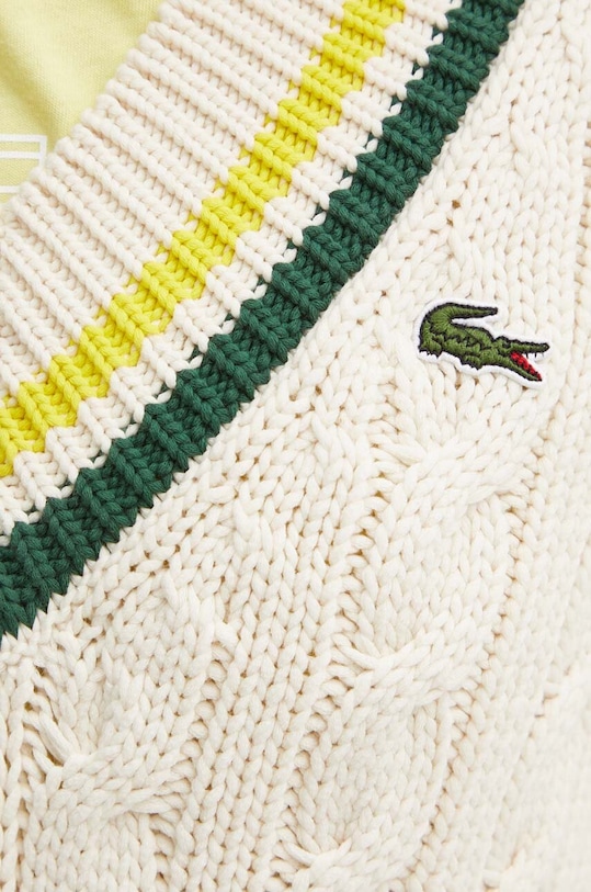 Lacoste mellény AF6945 bézs