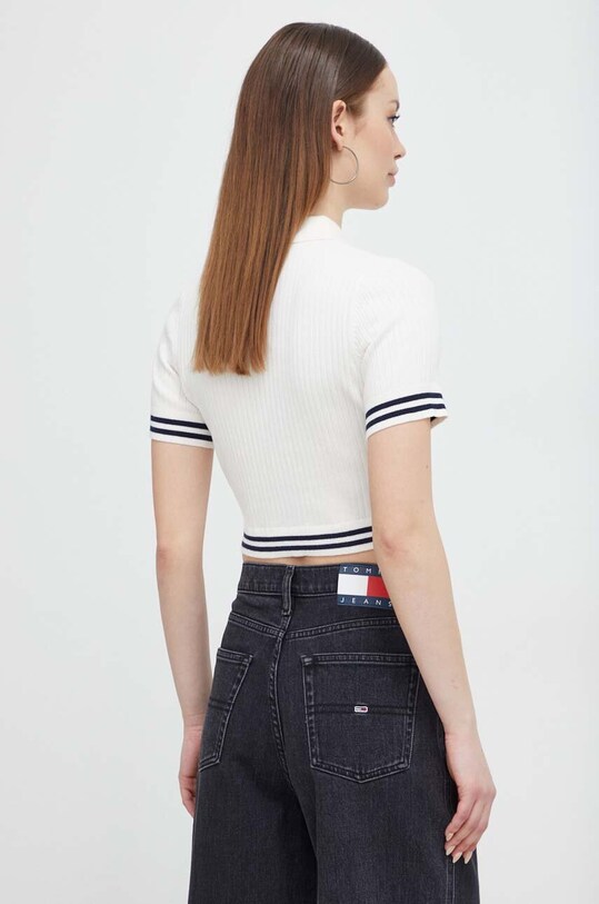Îmbrăcăminte Tommy Jeans tricou DW0DW17761 bej