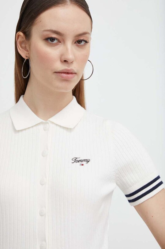 Majica kratkih rukava Tommy Jeans bež DW0DW17761