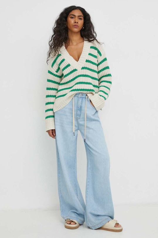 MUNTHE sweter 1620.24274 beżowy SS24