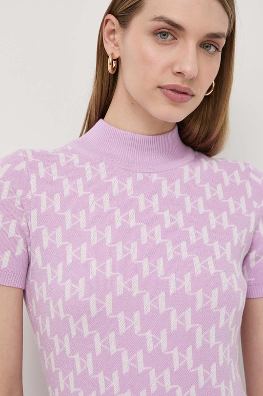 Πουλόβερ Karl Lagerfeld μωβ 241W2008