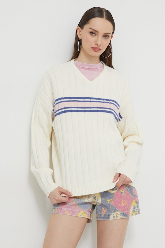 Бавовняний светр Guess Originals бежевий W4GR06Z2YL1