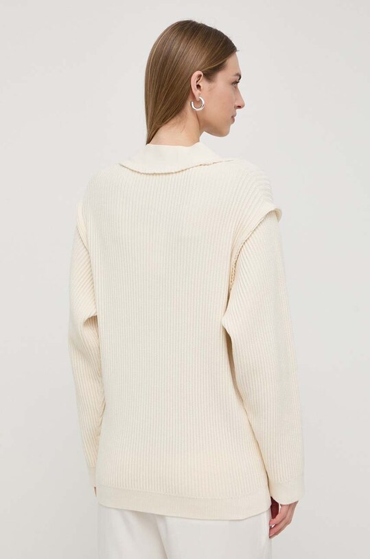 Одяг Кардиган з домішкою шовку Victoria Beckham 1224KJU005604A бежевий