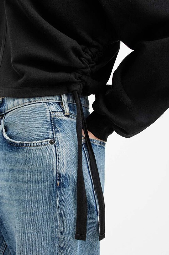 Îmbrăcăminte AllSaints hanorac de bumbac MIRA WM520Z negru
