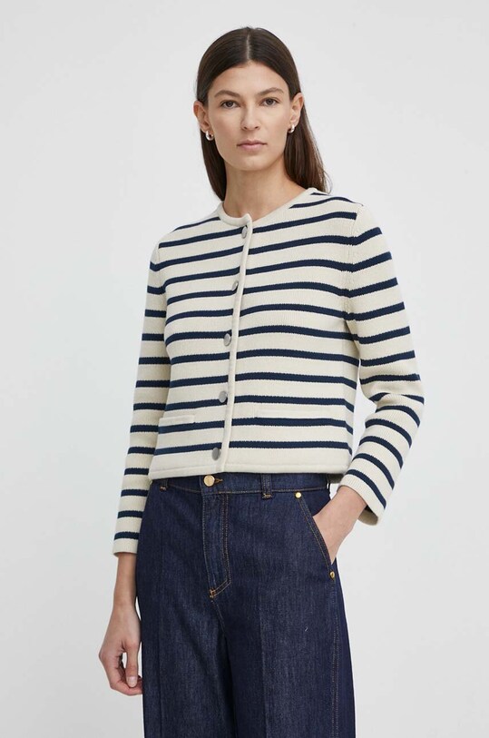 Theory cardigan din bumbac multicolor O0214703