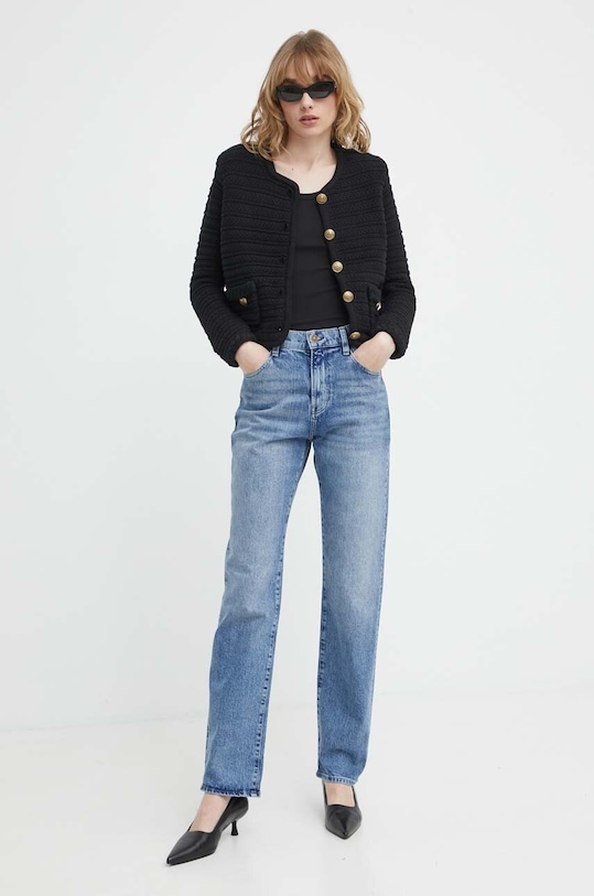 The Kooples kardigan FCAR28070K czarny SS24