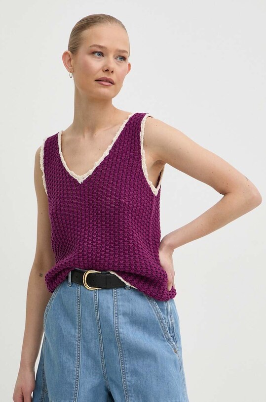 Weekend Max Mara vestă grosime medie violet 2415361013600