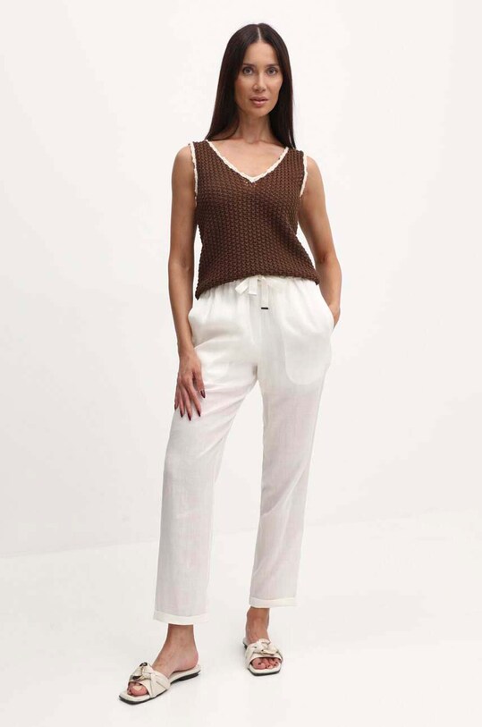 Γιλέκο Weekend Max Mara 2415361013600 καφέ SS24