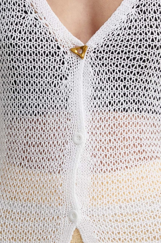 AERON kardigan bawełniany CRAVE SSPU239503 biały