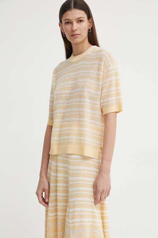 Футболка с примесью льна AERON NIMBLE regular оранжевый SSTO510502