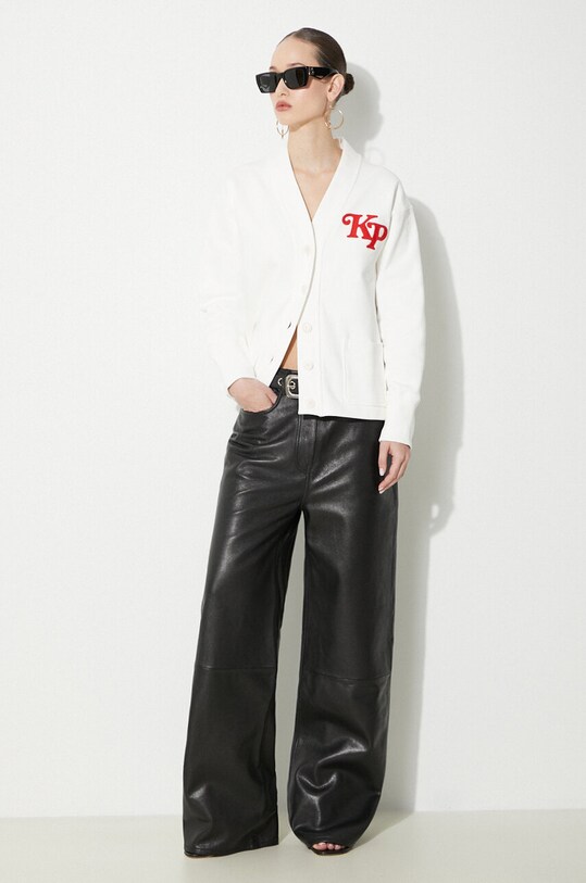 Kenzo bluza by Verdy Sweat Cardigan FE52SW1284ME.02 biały SS24
