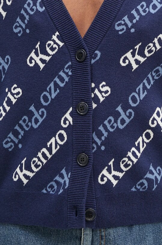 Kenzo cardigan din amestec de lână by Verdy Cardigan bleumarin FE52CA4603CB.77