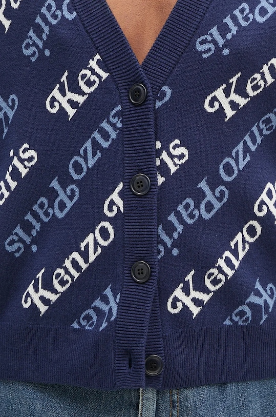 Kenzo cardigan din amestec de lână by Verdy Cardigan bleumarin FE52CA4603CB.77