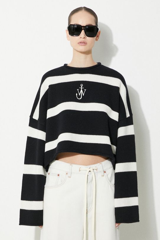 Вълнен пуловер JW Anderson Cropped Anchor Jumper