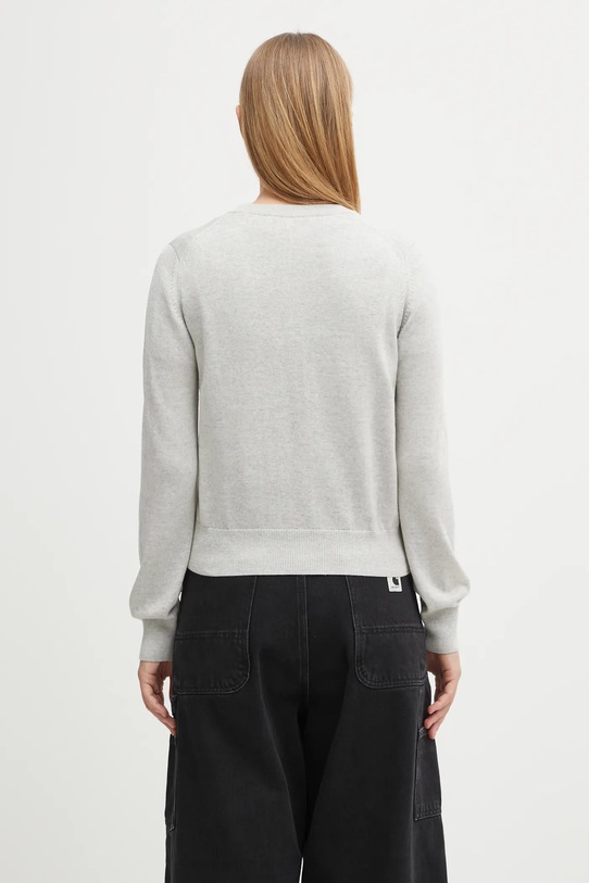 Odzież Maison Kitsuné kardigan wełniany Bold Fox Head Patch Regular Cardigan MW00508KT1036 szary