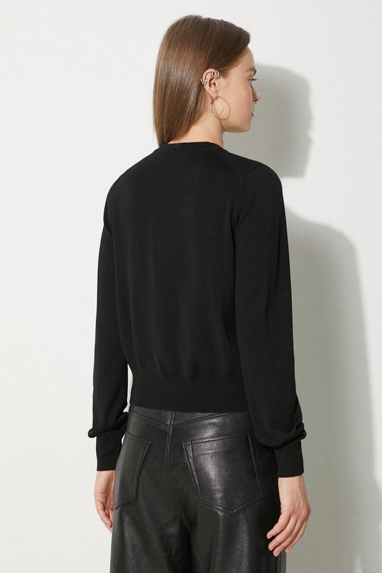 Clothing Maison Kitsuné wool cardigan Bold Fox Head Patch Regular Cardigan MW00508KT1036 black