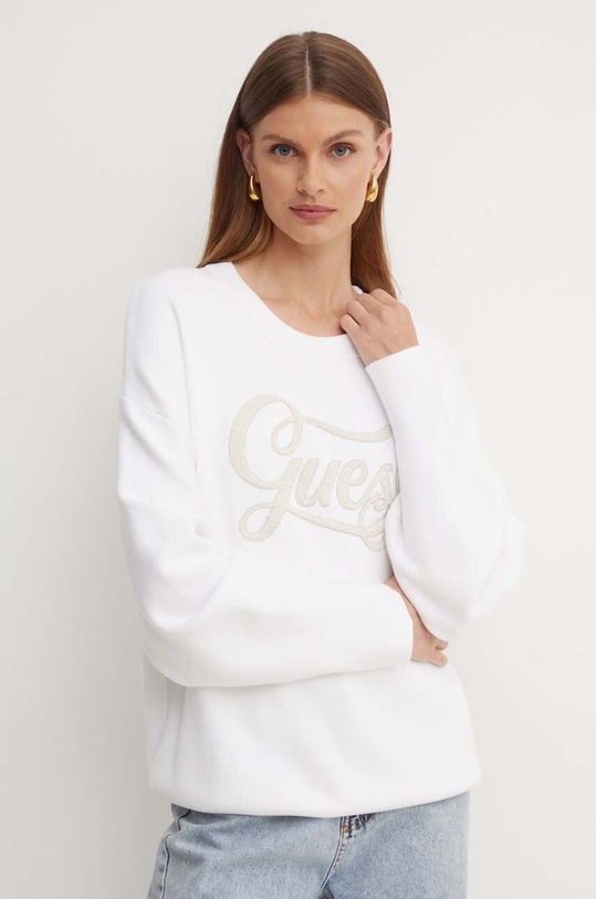 Guess pulóver aplikációval fehér W4RR39.Z26I0