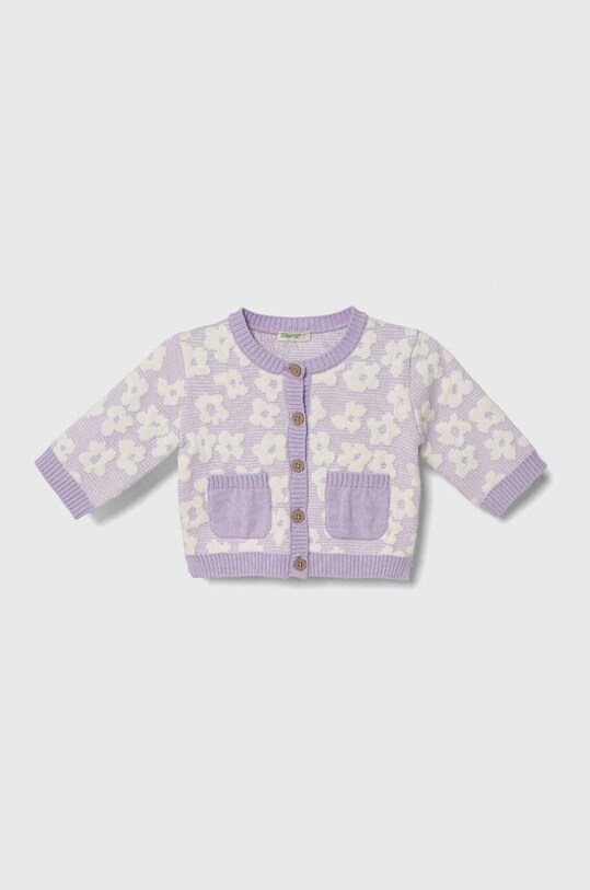 Кардиган для немовлят United Colors of Benetton інші фіолетовий 1136B500P.W.Seasonal