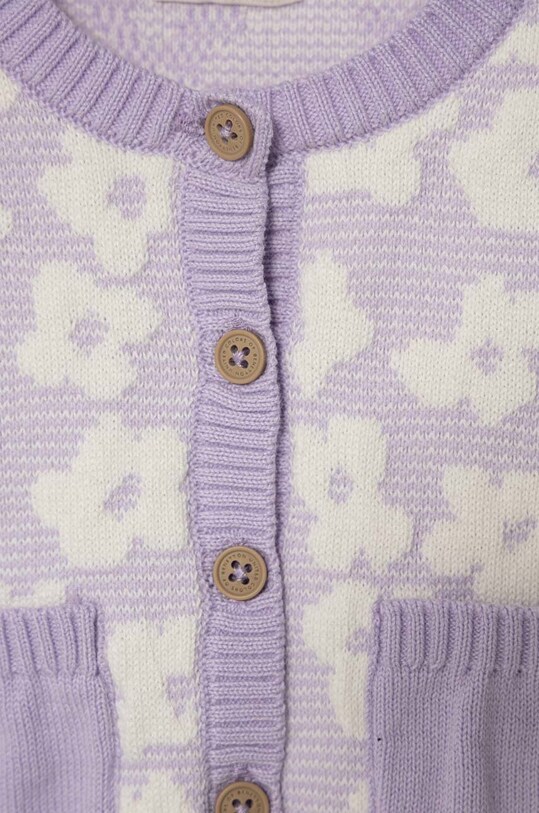 Дівчинка Кардиган для немовлят United Colors of Benetton 1136B500P.W.Seasonal фіолетовий