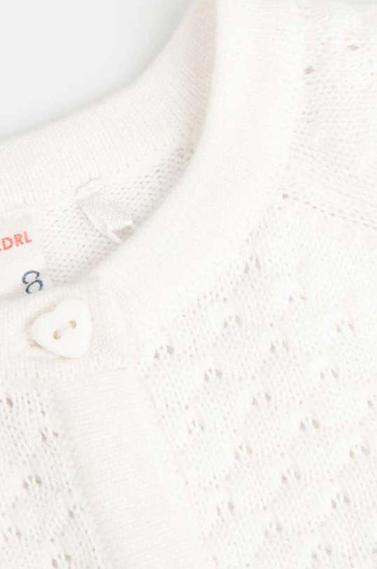 DÍVKA Kojenecký kardigan Coccodrillo WC4172202EBG bílá