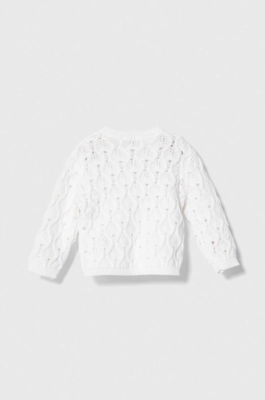 Βρεφική βαμβακερή ζακέτα United Colors of Benetton 1077A500S.W.Seasonal λευκό SS24