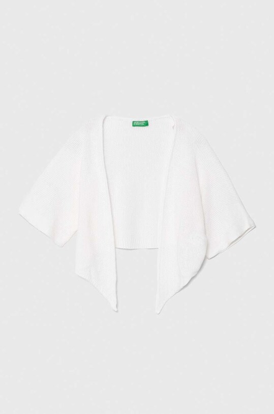 United Colors of Benetton cardigan copii uni alb 139GC601C.G.Seasonal