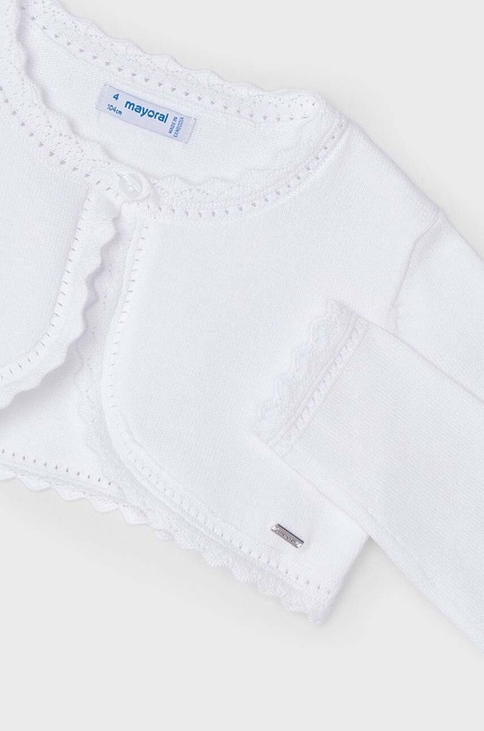 Κοριτσίστικα Παιδικό κάρδιγκαν Mayoral 320.6A.Mini.PPYH λευκό