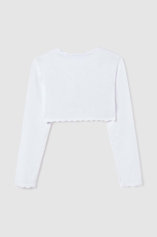 Mayoral kardigan dziecięcy 332.8A.Junior.PPYH biały SS24