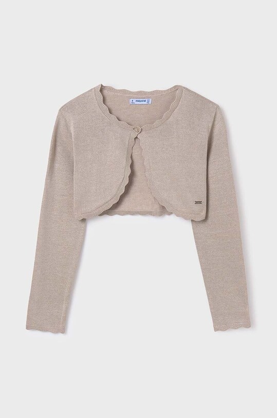 Mayoral cardigan copii uni bej 332.8A.Junior.PPYH