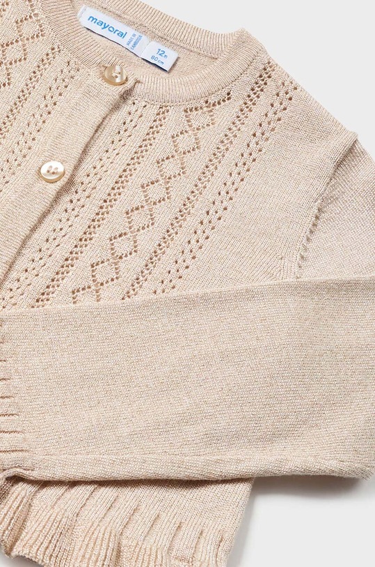Dziewczynka Mayoral kardigan niemowlęcy 1382.4E.Baby.PPYH beżowy