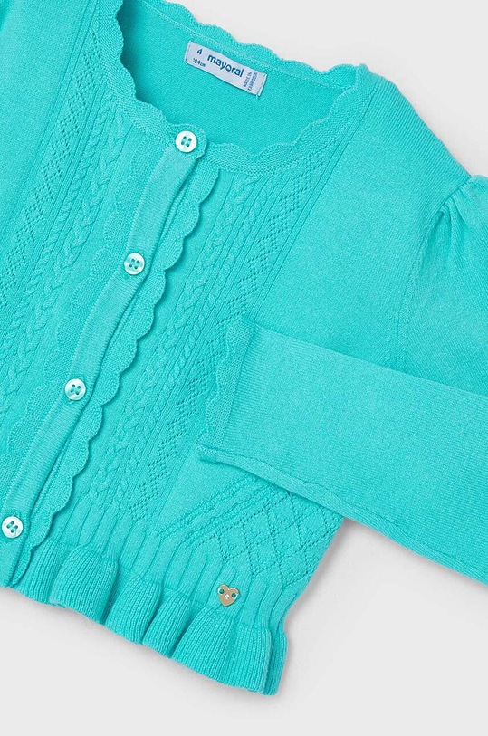 Fete Mayoral cardigan copii 3354.6C.Mini.PPYH turcoaz