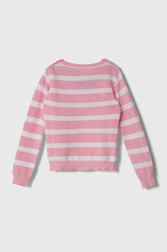 Guess sweter bawełniany dziecięcy K4GR01.Z3EQ0.PPYH różowy SS24