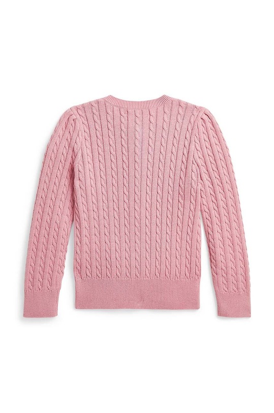Dječji pamučni kardigan Polo Ralph Lauren 312940989002 roza AW24