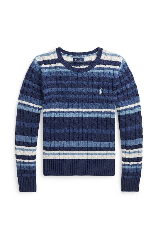 Детски пуловер Polo Ralph Lauren средно дебел син 313940988001