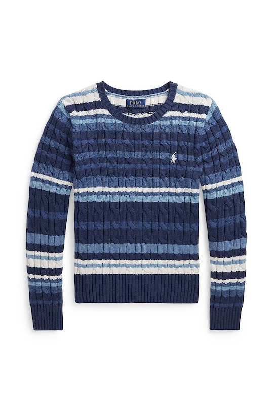 Детски пуловер Polo Ralph Lauren средно дебел син 313940988001