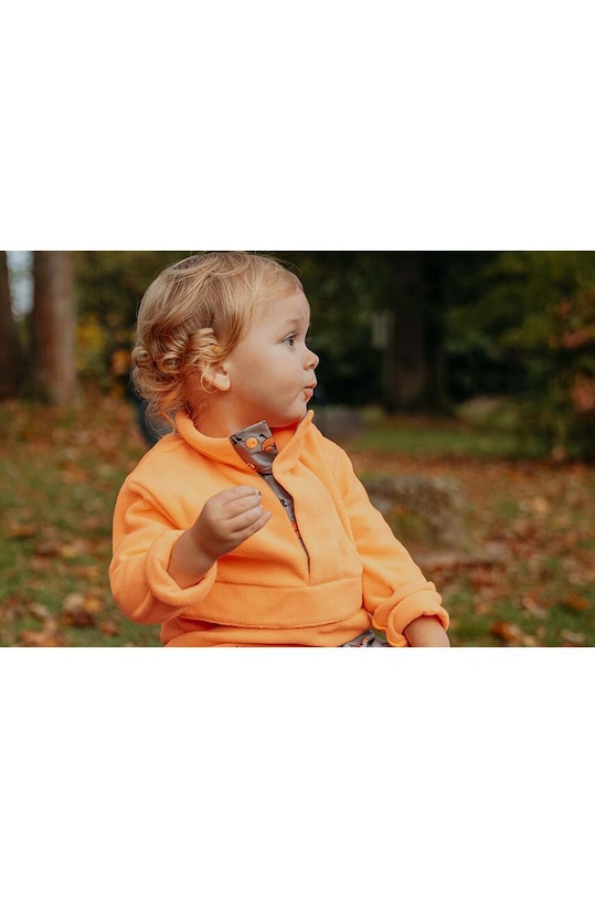 Παιδική μπλούζα Jack Wolfskin SMILEYWORLD MIDLAYER 1610791. πορτοκαλί