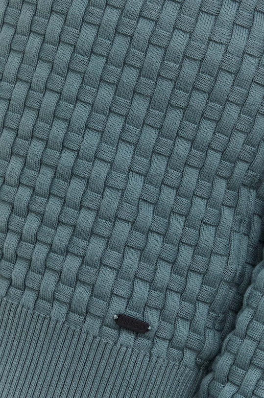 HUGO sweter bawełniany 50504395 zielony