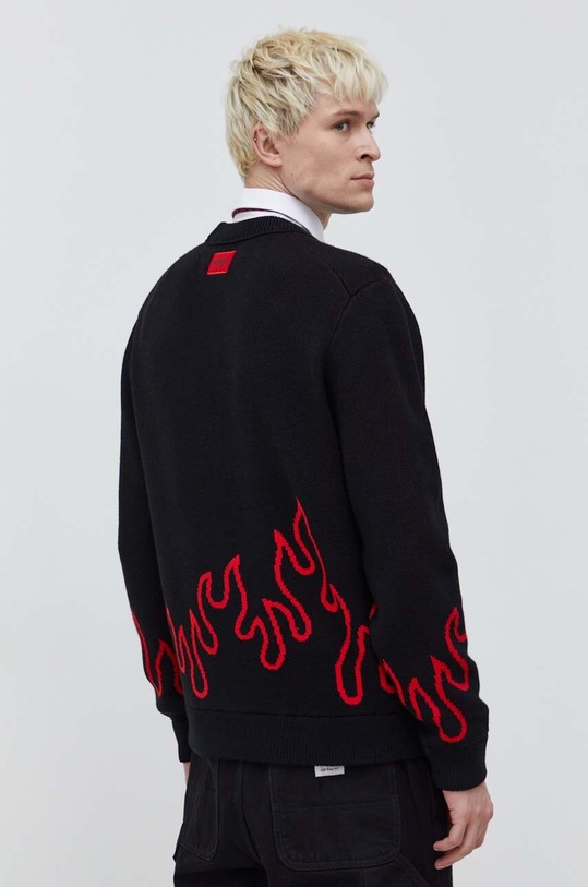 Odzież HUGO sweter wełniany 50504406 czarny