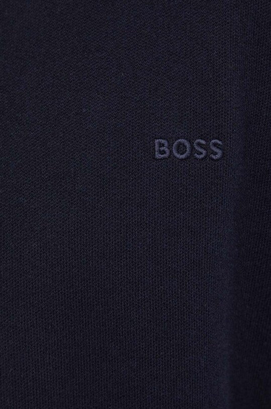 Бавовняний кардиган BOSS 50505998 темно-синій