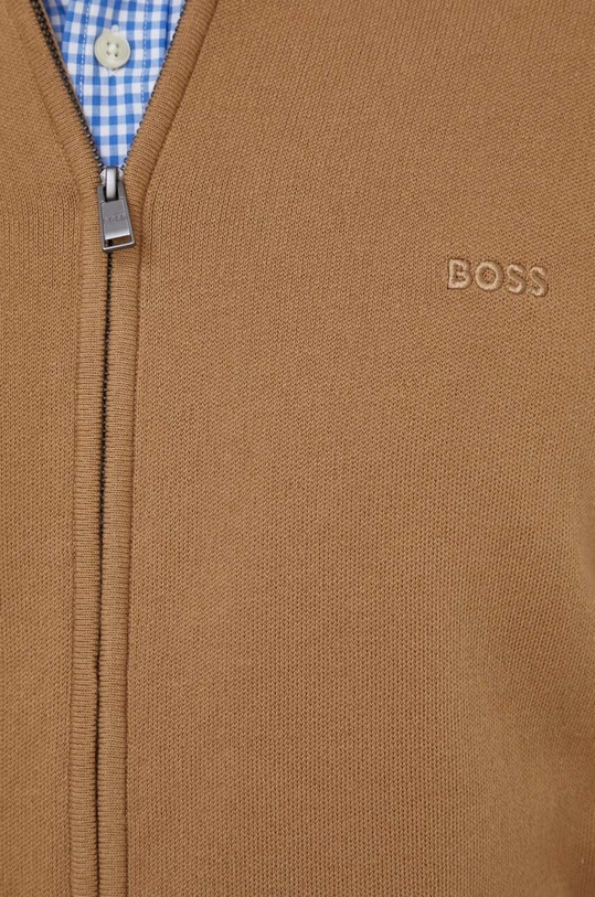 BOSS kardigan bawełniany 50505998 beżowy