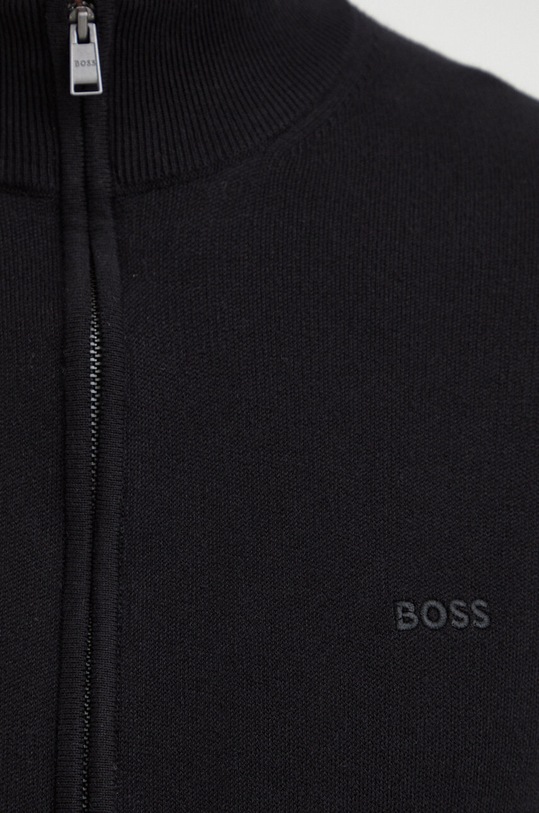BOSS kardigan bawełniany 50505998 czarny