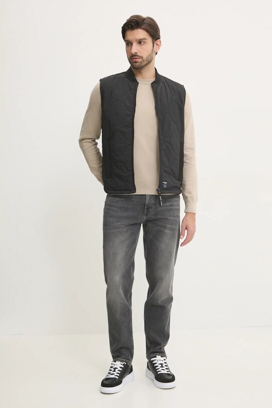 Bavlněný svetr BOSS 50506023 béžová SS25