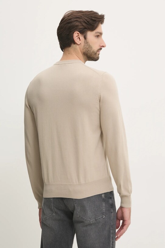 Oblečení Bavlněný svetr BOSS 50506023 béžová