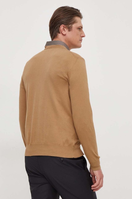 Ρούχα Βαμβακερό πουλόβερ BOSS 50506023 μπεζ